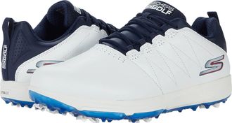 Skechers Pro 4 Legacy Spiked Golf Shoes White / Navy 6.5