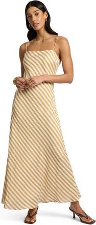 Onia Slip Dress in Ochre/off White at Nordstrom, Size 2