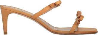 Red Valentino Mules met hakken - Dames - Muiltjes - Bruin - 40 EU - Leer - Schoenen