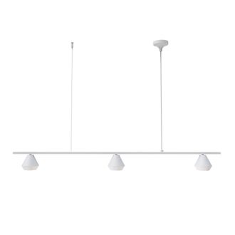 Sulion L&aacute;mpara de techo lineal con tres focos en blanco