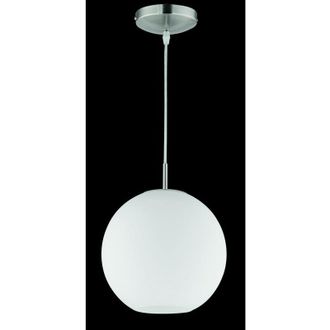 Reality Reality Leuchten - Suspensi&oacute;n Moderna Moon Boccia White Glass &Oslash;25 Cm Trio Lighting