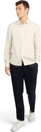 Onia Lyocell Long Sleeve Shirt in Stone at Nordstrom, Size X-Large