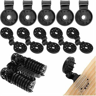 OEM 100 Piezas Clips Pour Toile DOmbrage, Clips De Fixation Pour Bache, Clip Sp&eacute;cial Avec OEillet, Clips De Fixation Trait&eacute;s Anti-uv Pour Brise Vue, Pour 