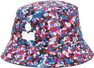 Isabel Marant all-over graphic-print bucket hat - women - Recycled Polyamide - 56 - Blue
