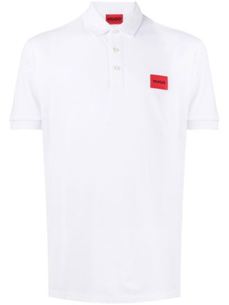 HUGO BOSS Polo con logo - Bianco