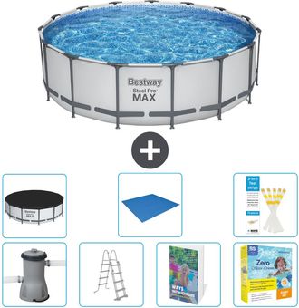 Bestway Piscina Bestway Steel Pro Max Redonda - 488x122 Cm - 8-piezas S546