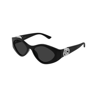 Gucci Square Sunglasses - female - Gucci - Sunglasses - Black - 52 MM - Accessories