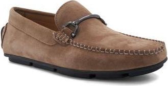 Bruno Magli Parker Bit Loafer in Taupe Suede at Nordstrom Rack, Size 10.5