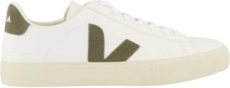 Veja Campo Sneaker Wit/Khaki Leer - Heren - Sneakers - Wit - 39 EU - Leer - Schoenen