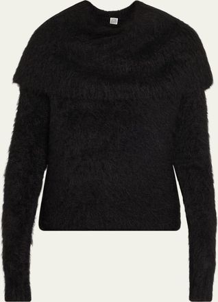 Toteme Funnel-Neck Alpaca-Blend Sweater