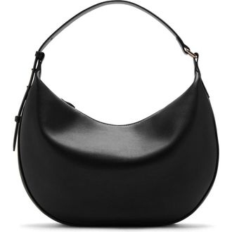 Mango Oval Faux Leather Shoulder Bag in Black at Nordstrom