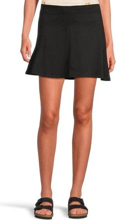 Toad & Co Womens Toad & Co Seleena Skort Black Stretch Elastic Waist Pickleball RED1145