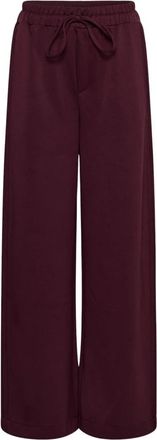 Saint Tropez Wijde broek - Dames - Wijde Broeken - Rood - XL - Broeken