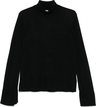Toteme Black Solid Turtle Neck Sweater