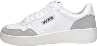 Skechers Sport Court 2.0 - On The Block - Dames - Sneakers - Wit - 36 EU - Leer - Schoenen