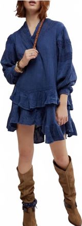 Free People Big Dipper Dress In Denim