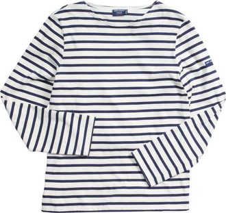 Saint James MINQUIERS MODERN - Breton Striped Shirt in Ecru/marine at Nordstrom, Size X-Small