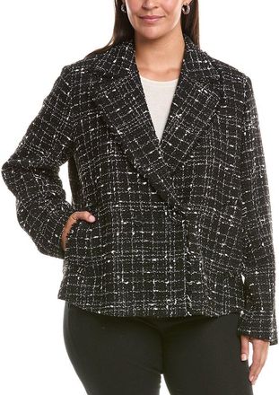 Marina Rinaldi Plus Saggina Wool-Blend Blazer
