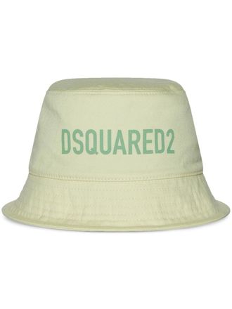 Dsquared2 Vissershoed met logoprint - Groen