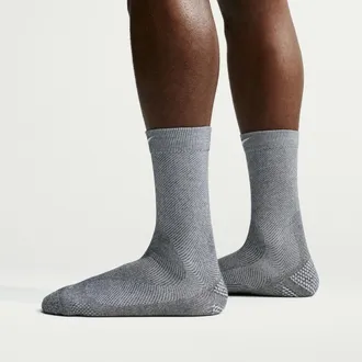 Nike Unisex Run Lightweight Running Crew Socks (1 Pair) in Grey | HV6919-050