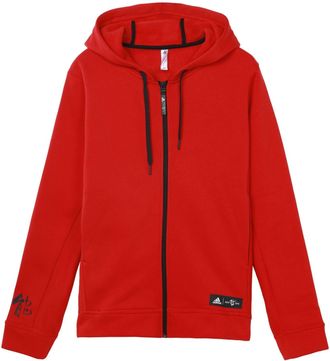 adidas Rose FZ Athleisure Casual Sports hooded Basketball Jacket Red EA3395