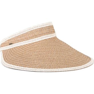 Eugenia Kim Trixie Wide Brim Packable Visor in Sand at Nordstrom