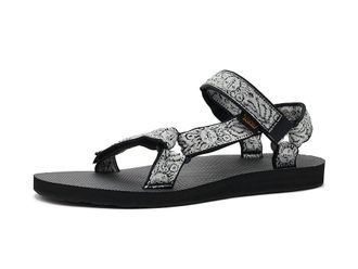 Teva Original Universal Womens Sandals Windy Summer Black/White : 10 B - Medium, Synthetic/Textile