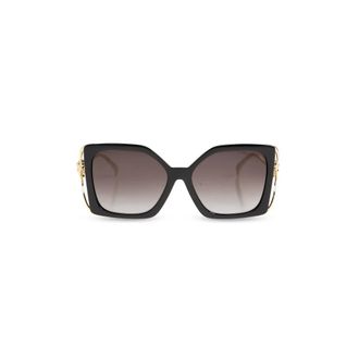 Versace Sunglasses, female, Black, Size: 58 MM Oversized Square Sunglasses