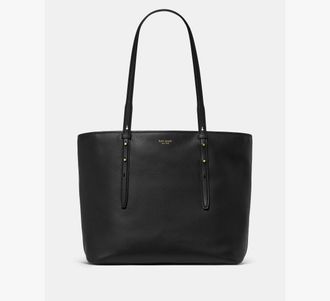 Kate Spade New York Womens Do It All Tote Bag in Black | Smooth Leather