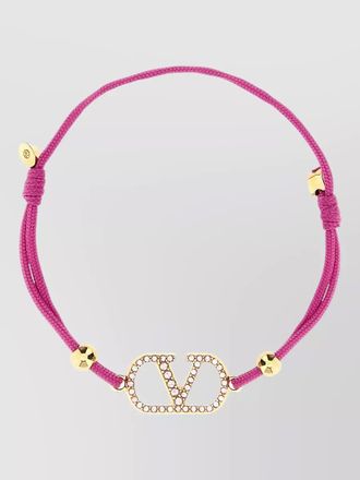 Valentino Garavani vlogo signature bracelet gold tone hardware