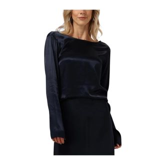 Modstr&ouml;m Dames, Blouses & Shirts, Blauw, Maat: XS Viscose