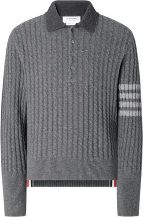 Thom Browne 4-Bar Polo Shirt
