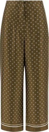Max Mara Bicolor Silk Casual Womens Pants