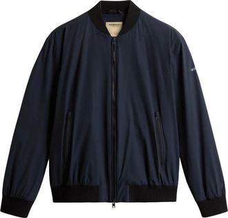 Woolrich Bomber Matt Stretch - Blu