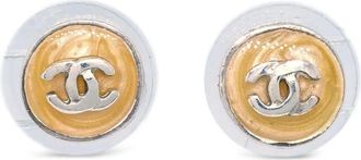 Chanel 2000 Button earrings - Silver