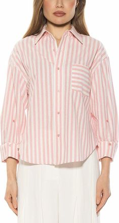 Alexia Admor Tammi Linen-Blend Shirt