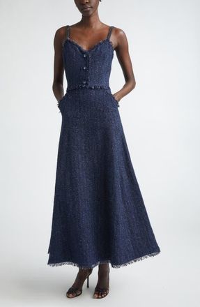 St. John Metallic Shimmer Gown in Midnight Metallic at Nordstrom, Size 10