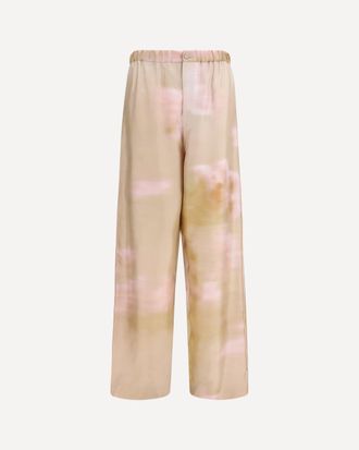 Fabiana Filippi Printed silk twill Pants Female L