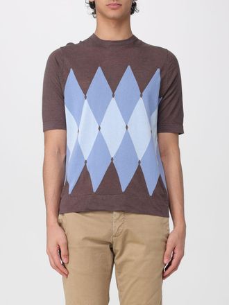 Ballantyne Maglia in cotone e lino a rombi Ballantyne