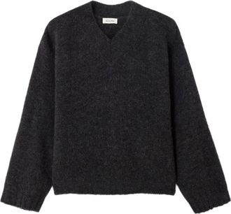 American Vintage Maglione East con scollo a V - Grigio