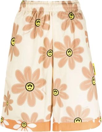 Barrow Barrow, Korte Broeken, Heren, Veelkleurig, S, Bloemenprint Shorts
