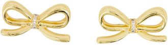 Self Portrait Womens Bow Earrings Self Portrait Metal Gold Jewelry-Watches