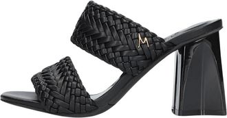 Mexx Zwarte Leren Muiltjes Lilah - Dames - Muiltjes - Zwart - 36 EU - Schoenen