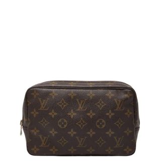 Louis Vuitton Monogram Brown Pvc Leather Clutch Bag Pouch (Pre-Owned)