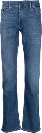 7 For All Mankind Standard Luxe Performance Plus Straight Leg Jeans - Heren - Slim Fit Jeans - Blauw - W30 - Katoen - Jeans