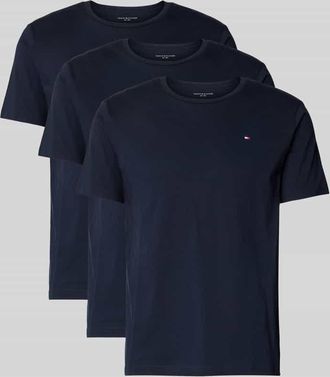 Tommy Hilfiger Regular Fit T-Shirt Set im 3er-Pack in Dunkelblau, Größe XXL