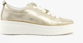 Remonte D1c03-60 Womens Trainers Gold Leather - Size 6.5 Wide Fit (UK Shoe)