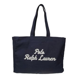 Polo Ralph Lauren Tote Bags, male, Blue, Size: ONE SIZE Canvas East West Tote Bag