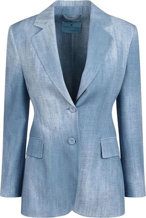 Ermanno Scervino Blazer With Denim Print