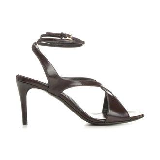 Khaite Liria Ankle Strap Sandal - female - Khaite - High Heel Sandals - Brown - 4 1/2 UK - Shoes